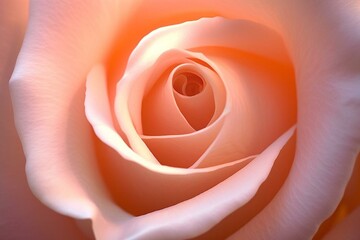 Intimate pink rose. Generative AI