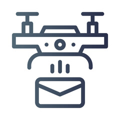 drone gradient icon