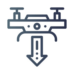 drone gradient icon