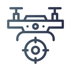 drone gradient icon