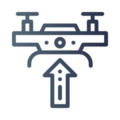 drone gradient icon