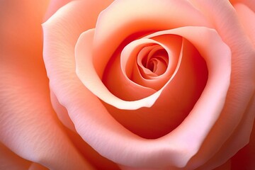Intimate pink rose. Generative AI
