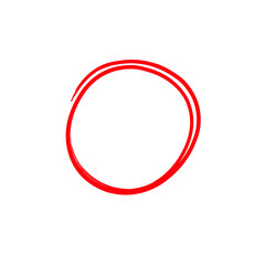 Hand drawn circle sketch frame