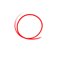 Hand drawn circle sketch frame