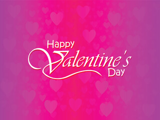 Happy valentines day. Vector banner, greeting card, flayer, poster,  with text Happy valentines day