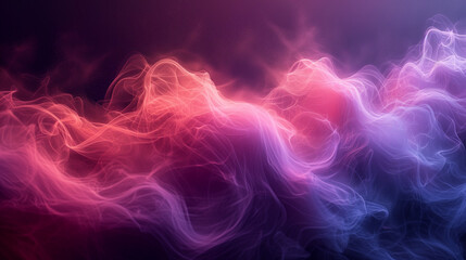 Obraz premium Vibrant Smoke Waves: A Mesmerizing Display of Glowing Particles and Luminous Energy for a Magical, Ethereal Visual Experience