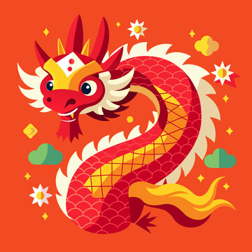 chinese dragon with a dragon