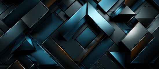 Modern black blue abstract background