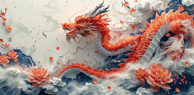 Dragon Dance: A Fiery Fusion of Art and Tradition Generative AI