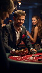 person playing poker