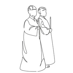 boys from the church choir