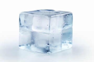 
Ice cube isolated on a white background