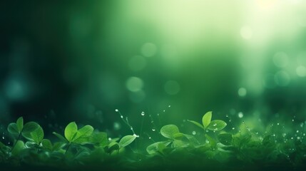 Blurred dark green nature background Wallpaper with a delicate and soft texture. - obrazy, fototapety, plakaty