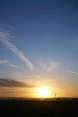 Sunrise sky landscape