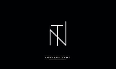 NT, TN, N, T Abstract Letters Logo Monogram