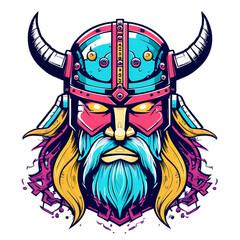 Illustrations of Vikings are suitable for printing t-shirts and so on