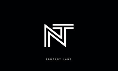 NT, TN, N, T Abstract Letters Logo Monogram