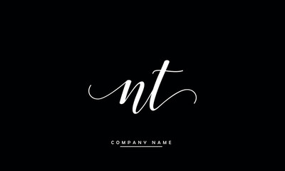 NT, TN, N, T Abstract Letters Logo Monogram