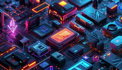 Cryptocurrency Lifestyle, Present an image that conveys the lifestyle associated with cryptocurrency, featuring elements like hardware wallets, AI