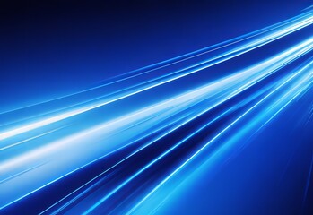 Abstract blue background with dynamic light effect