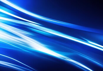 Abstract blue background with dynamic light effect