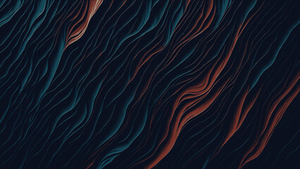 Color ripples on colorful background
