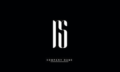 NS, SN, N, S Abstract Letters Logo Monogram