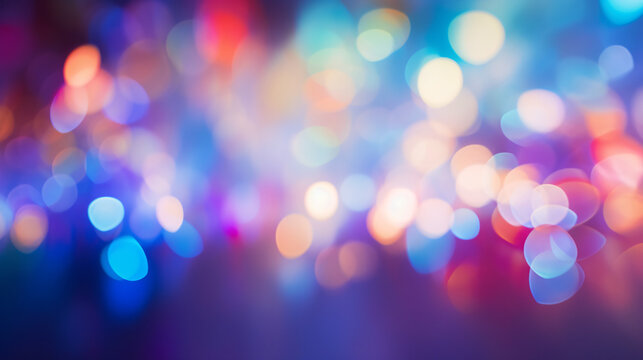 Defocused colorful abstract lights background