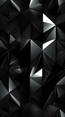 Obraz premium Shadowed Polygons on Dark Background. Multifaceted polygons casting shadows, creating a 3D effect on a dark surface.