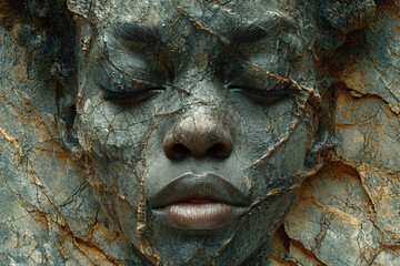 eye, face, woman, eyes, macro, bird, closeup, animal, skin, texture, horror, scary, halloween, blue, mask, concept, black, earth, look, head, paint, fantasy, green, dark, monster