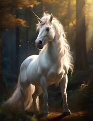 Obraz na płótnie Canvas The unicorn beautiful creature 3