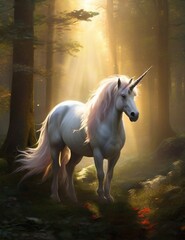 Obraz na płótnie Canvas The unicorn beautiful creature 2