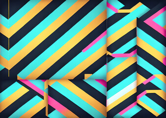 Obraz premium Grunge texture technical background,Modern stylish lines geometric abstract background,Stripes design,Cyberpunk,mekh,technical,hitech,Seamless texture wallpaper pattern,Generative AI 