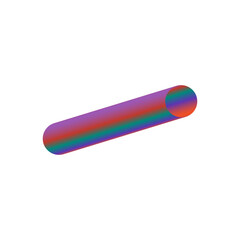 An abstract cut out transparent futuristic gradient streak design element.