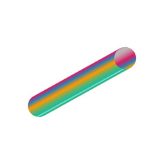 An abstract cut out transparent futuristic gradient streak design element.