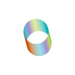 An abstract cut out transparent futuristic gradient streak design element.