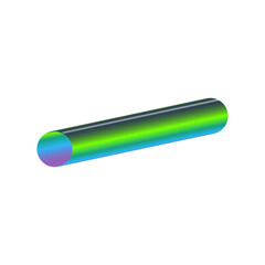 An abstract cut out transparent futuristic gradient streak design element.
