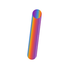 An abstract cut out transparent futuristic gradient streak design element.