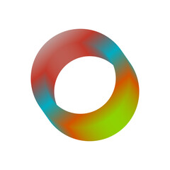 An abstract cut out transparent futuristic gradient streak design element.