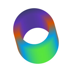 An abstract cut out transparent futuristic gradient streak design element.