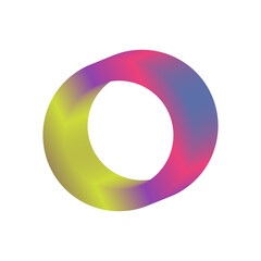 An abstract cut out transparent futuristic gradient streak design element.