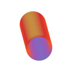 An abstract cut out transparent futuristic gradient streak design element.