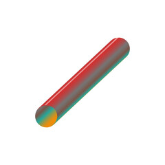 An abstract cut out transparent futuristic gradient streak design element.