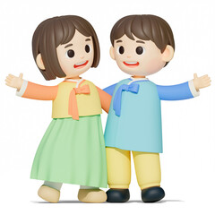 한국 새해 인물 세트