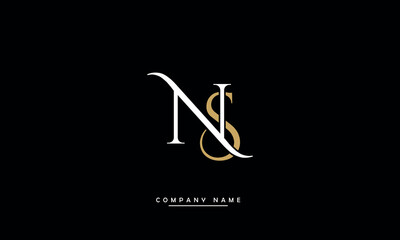 NS, SN, N, S Abstract Letters Logo Monogram