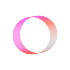 An abstract cut out transparent futuristic gradient streak design element.