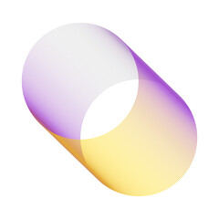 An abstract cut out transparent futuristic gradient streak design element.