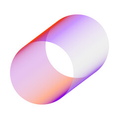 An abstract cut out transparent futuristic gradient streak design element.