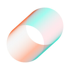 An abstract cut out transparent futuristic gradient streak design element.