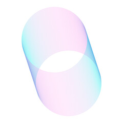 An abstract cut out transparent futuristic gradient streak design element.
